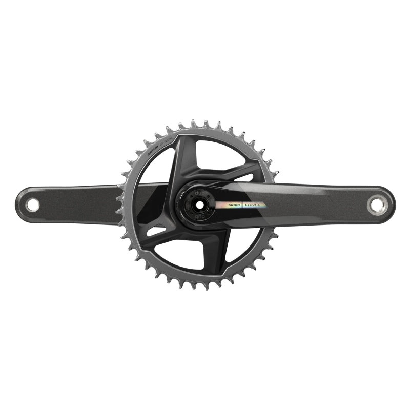 Force D2 1x Crankset Speed: 12 Spindle: 28.99mm BCD: Direct Mount 40 DUB 165mm Black Road Disc