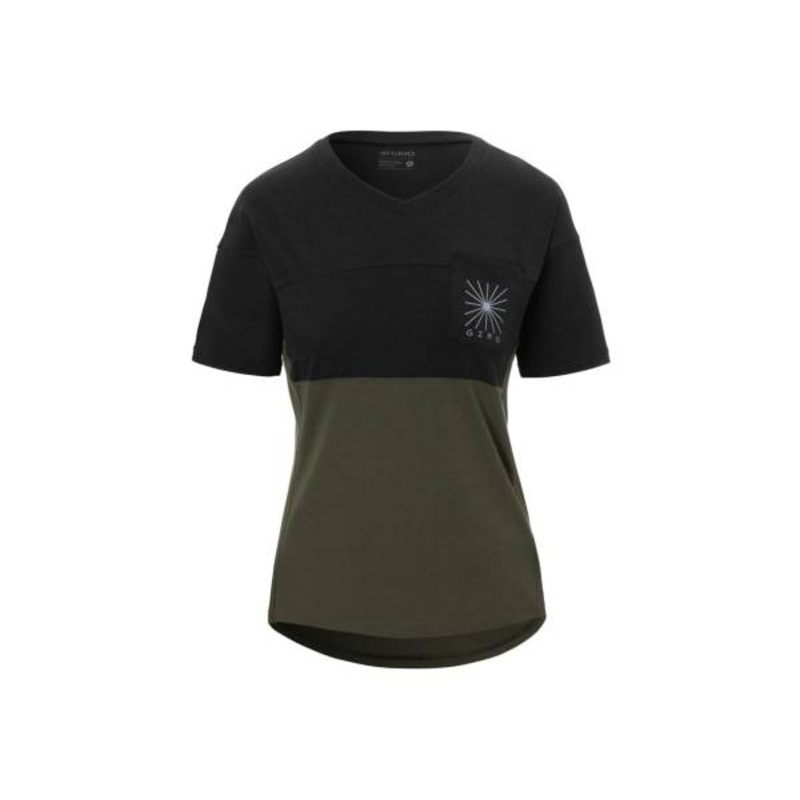 Giro Ride Short Sleeve MTB Jersey – Womens – Black-Trail Green