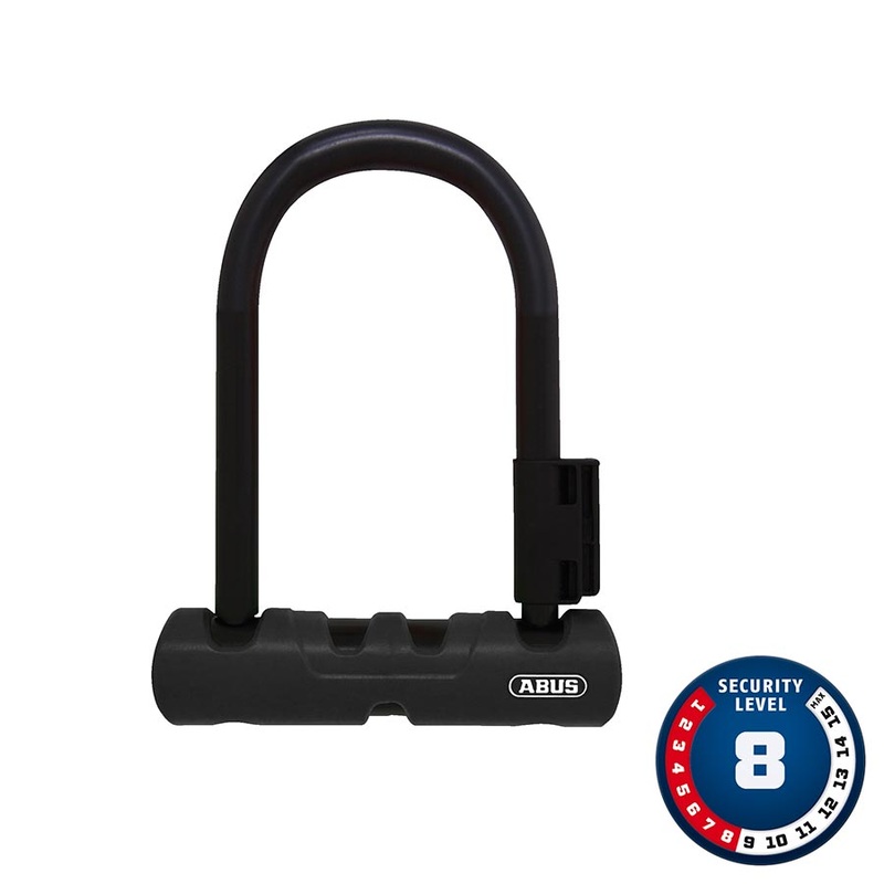 Abus Ultra 410 Mini U-Lock Key 12mm 14.0cm x 15.0cm 5.5″ x 5.9″ SH34 Black