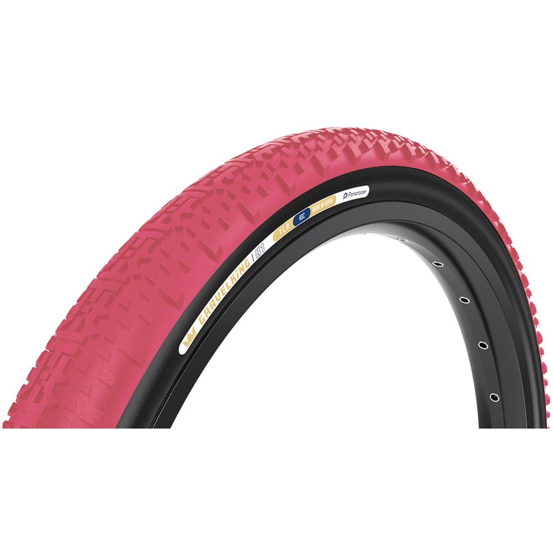Panaracer GravelKing X1 Tire – 700 x 45 Tubeless Folding Cranberry/Black