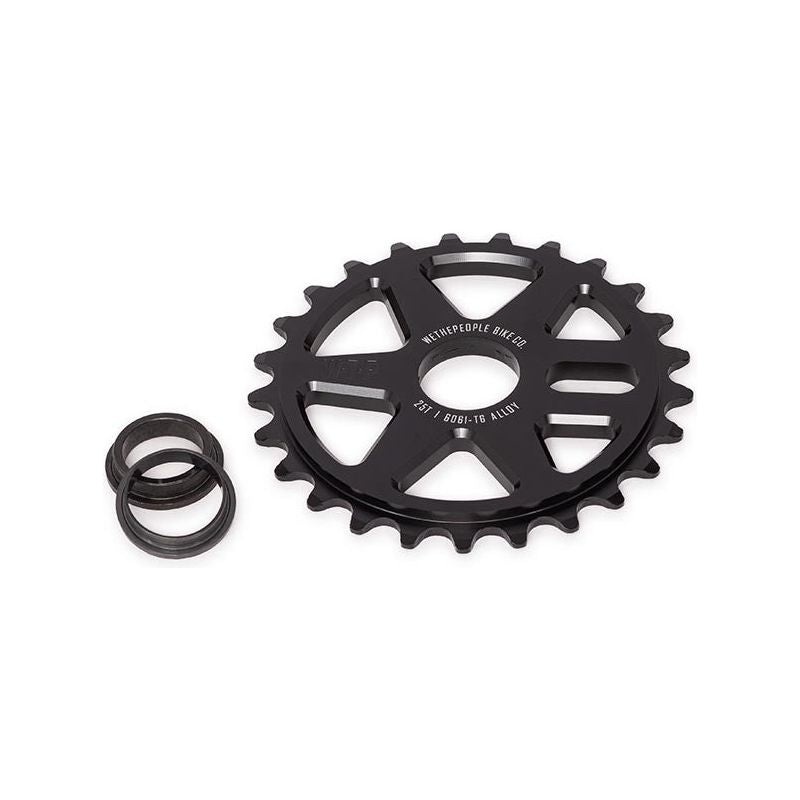 We The People, Logic, Chainring, Teeth: 25, 6061-T6 Aluminum, Black