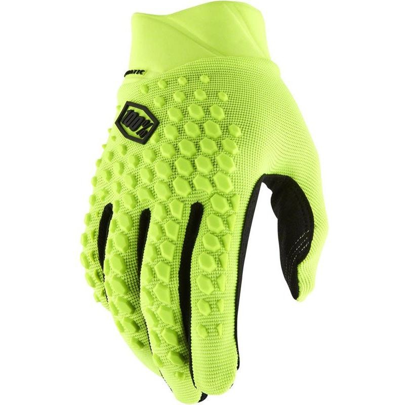 100% Geomatic Gloves – Flourescent Yellow Full Finger Men’s Large