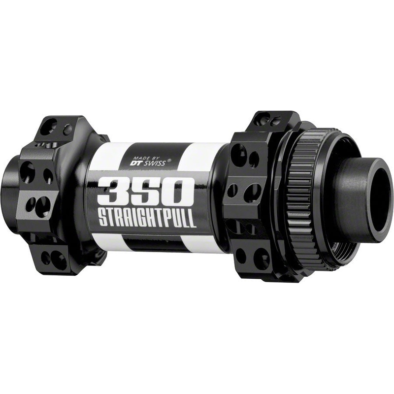 DT Swiss 350 Front Hub – 12 x 100mm Center-Lock Black 24h Straight Pull