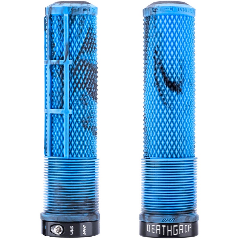 DMR DeathGrip 2 Flangeless Grips – Thick, Lock-On, Blue Mable