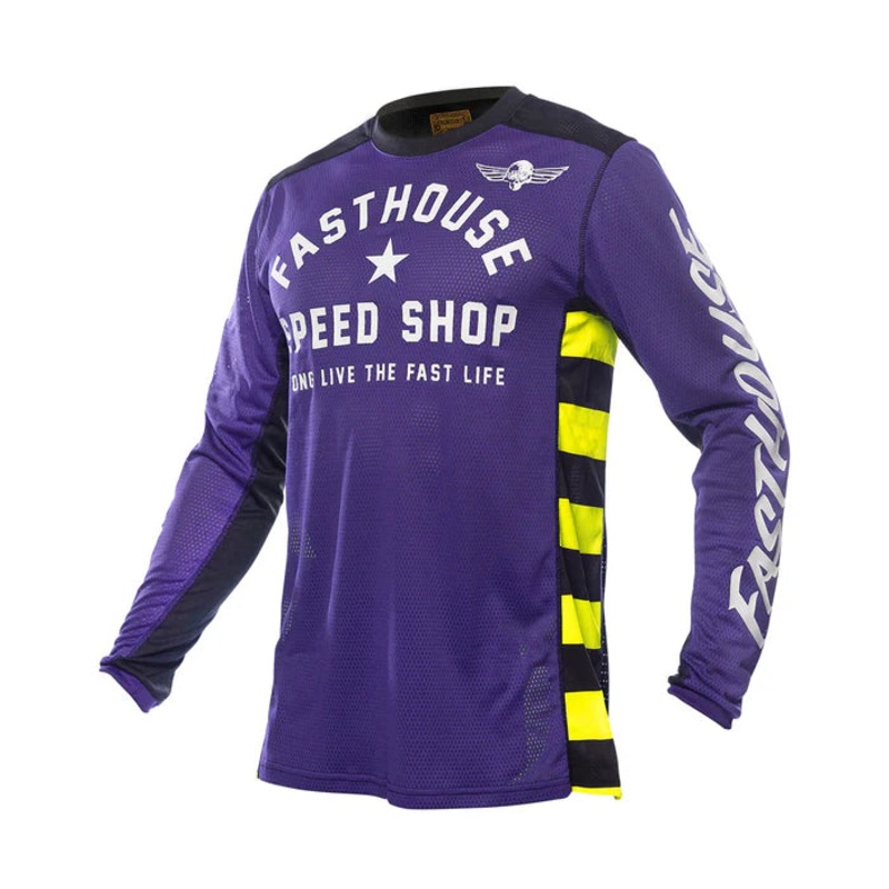 Fasthouse Grindhouse Air Cooled Originals Jersey – Purple-Black