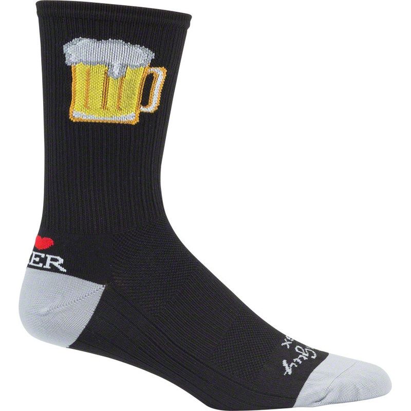 SockGuy SGX Tallboy Socks – 6″ Black Small/Medium