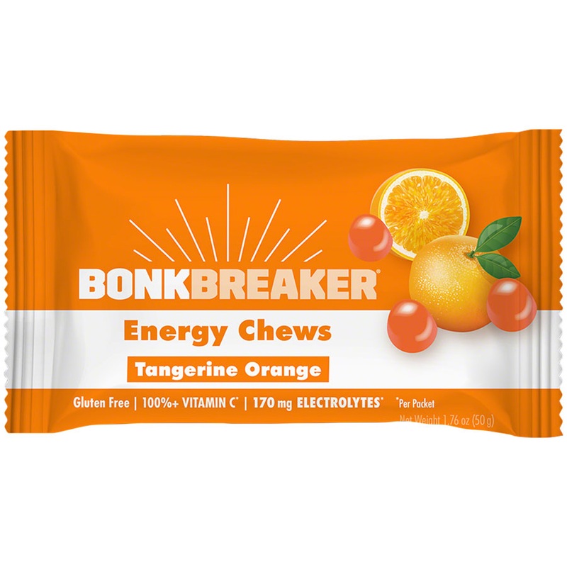Bonk Breaker Energy Chews – Tangerine Orange, Box of 10 Packs