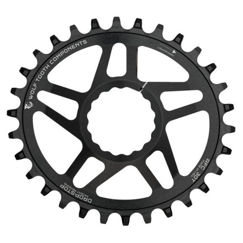 Elliptical Direct Mount Chainring – 30t RaceFace/Easton CINCH Direct Mount Drop-Stop 6mm Offset BLK