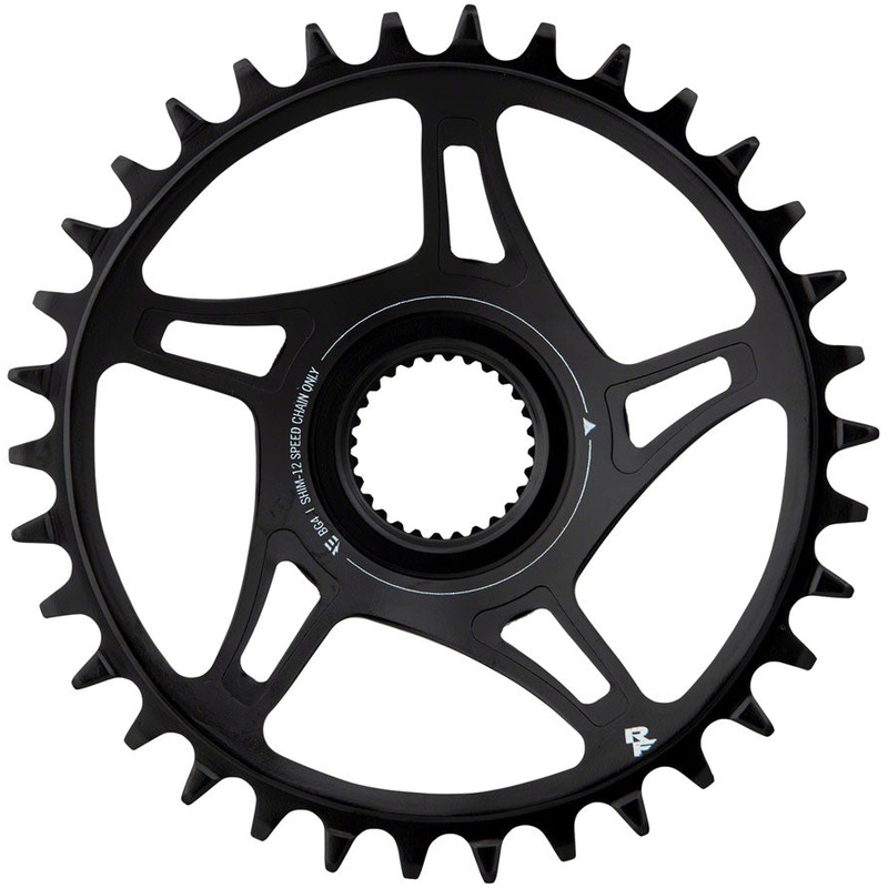 RaceFace Bosch G4 Direct Mount Hyperglide+ eMTB Chainring 55mm Chainline – 36t Steel Requires Shimano 12-speed HG+ Chain BLK