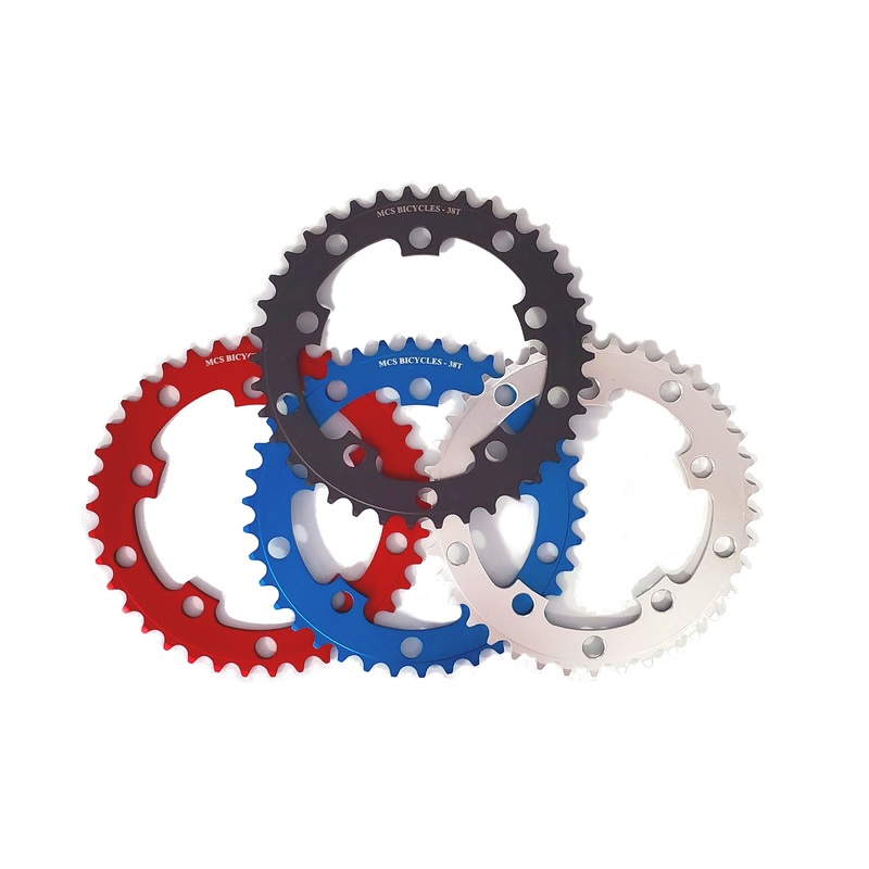 MCS 41t BMX Chainring – Blue – 110mm/130mm 5-bolt – USA Made