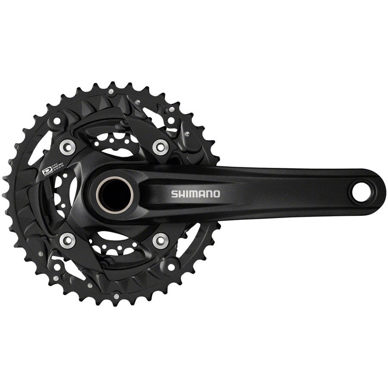 Shimano FC-MT500-3 Crankset – 175mm 10-Speed 40/30/22t 96/64 BCD Black