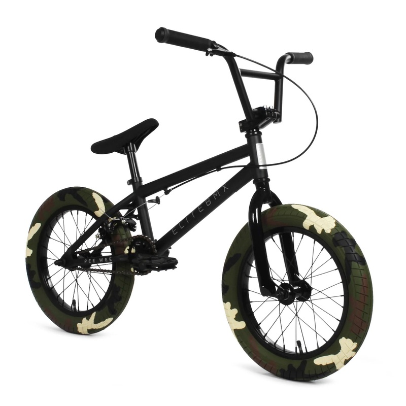 Elite Bmx Pee Wee 16″ Bike – Black Combat