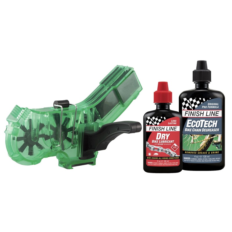Finish Line Pro Chain Cleaner 2oz DRY Chain Lubricant 4oz EcoTech Degreaser