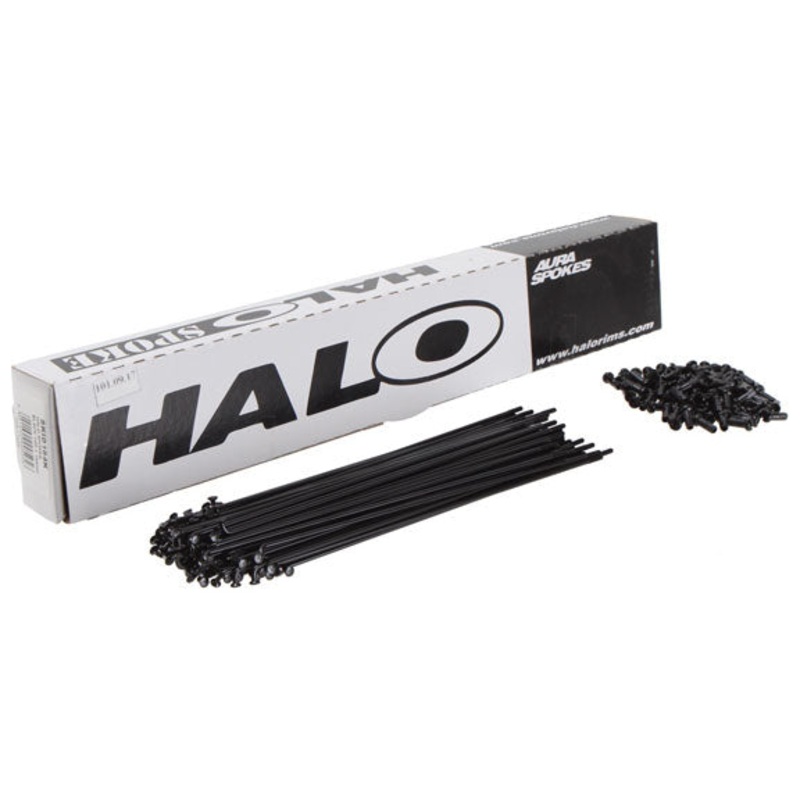 Halo Aura 14g Spoke Black 272mm 100/Count