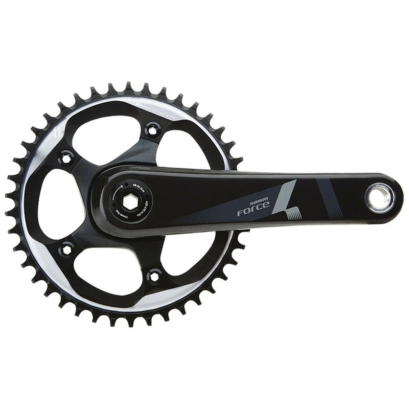 SRAM Force 1 Crankset – 170mm 10/11-Speed 42t 110 BCD GXP Spindle Interface BLK