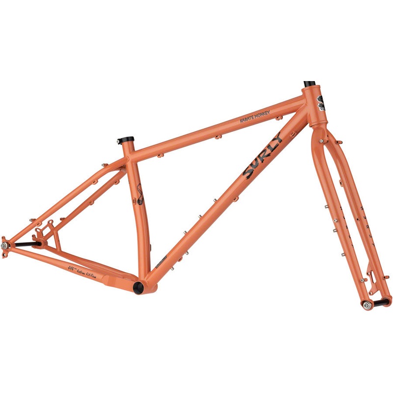 Surly Karate Monkey Frameset – 27.5″ Steel Peach Salmon Sundae Medium