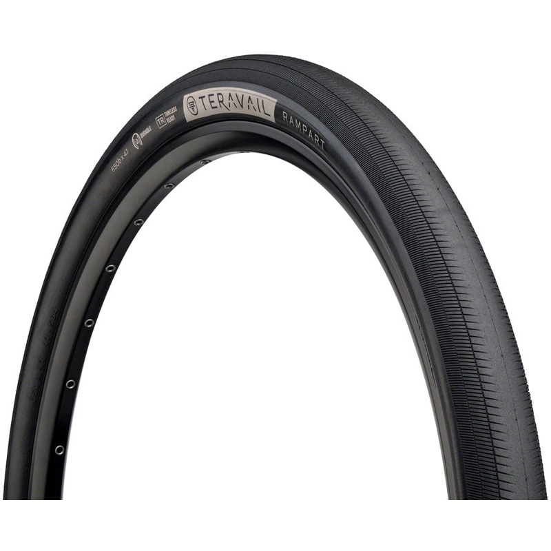 Teravail Rampart Tire – 650b x 47 Tubeless Folding Black Durable