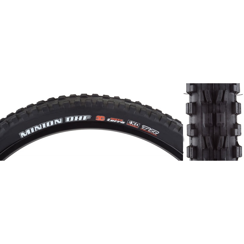 Maxxis Minion DHF Tire – 27.5 x 2.8 Tubeless Folding Black 3C Maxx Terra EXO