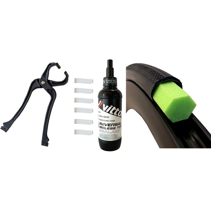 Vittoria Air-Liner Tubeless Road Kit – 2 Inserts Tire Sealant Pliers Clips Large 30mm