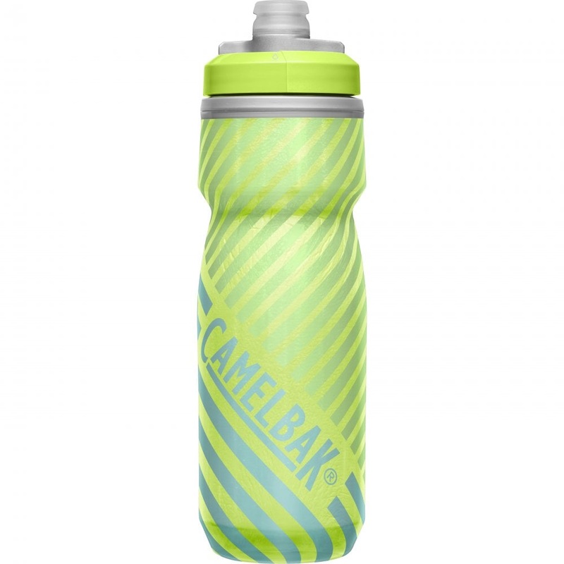 Camelbak Podium Chill Outdoor Water Bottle – 21oz – Lime-Blue Stripe