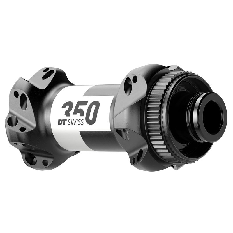 DT Swiss 350 Front Hub – 12 x 100mm Center-Lock Black 24H Straightpull