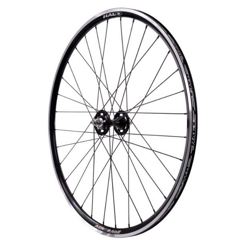 Halo Aero Rage Front Wheel 32h Black