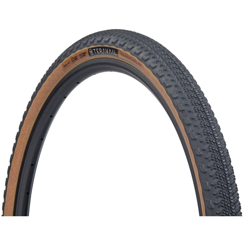 Teravail Cannonball Tire – 650b x 47 Tubeless Folding Tan Durable Fast Compound