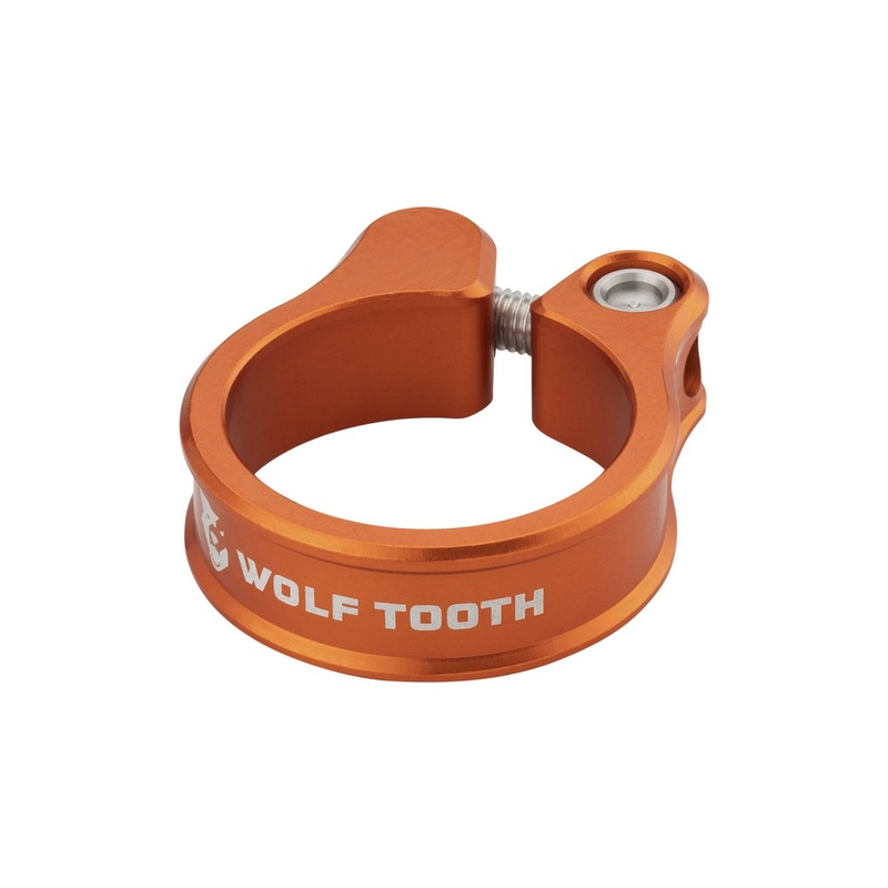Wolf Tooth Seatpost Clamp – 31.8mm Bolt-On Orange