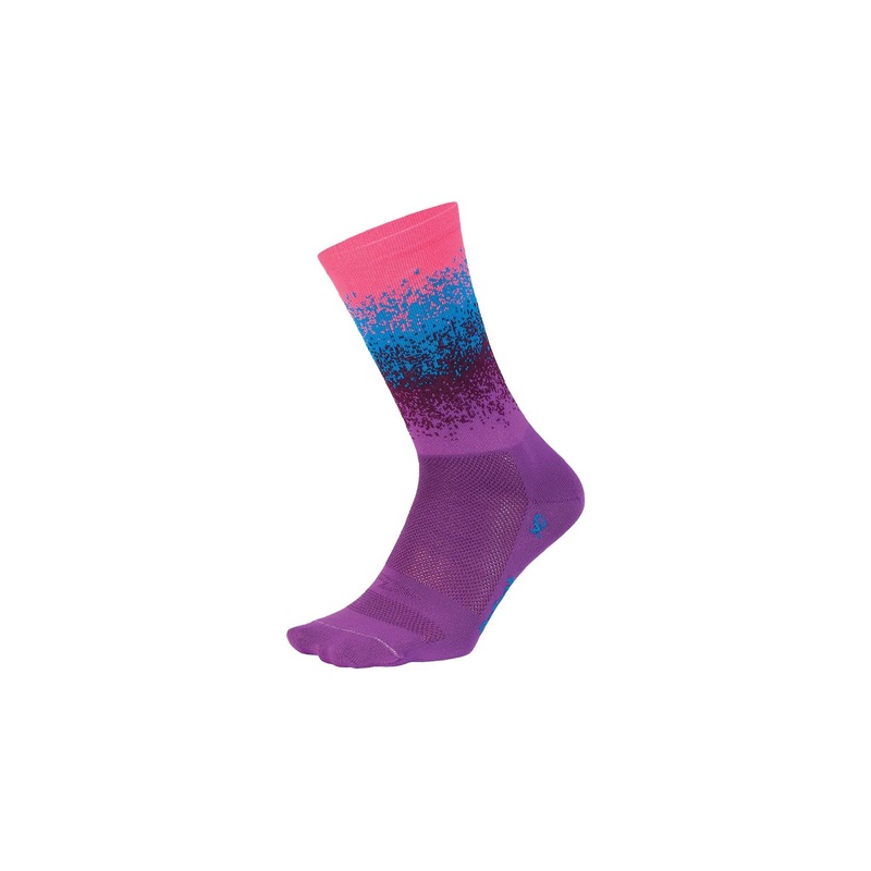 DeFeet Aireator 6″ Socks Pink/Blue/Purple XL Pair