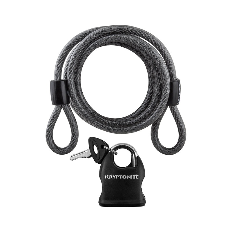 Kryptonite KryptoFlex Cable Lock with Key: 6 x 8mm