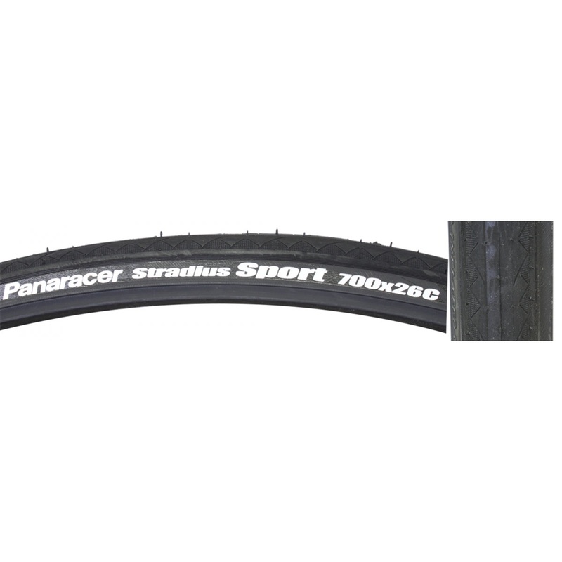 Panaracer Stradius Sport 700×26 Wire TPI 115 Black/Black Reflective Road Tire AW726-SSPT-B