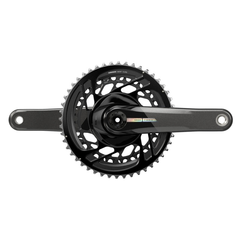 SRAM Force Crankset – 175mm 2x 12-Speed 48/35t Direct Mount DUB Spindle Interface Iridescent Gray D2