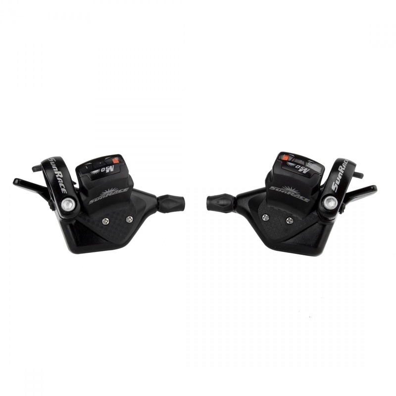 SunRace DL-M53 Trigger Shifters, 3×8-Speed, Pair