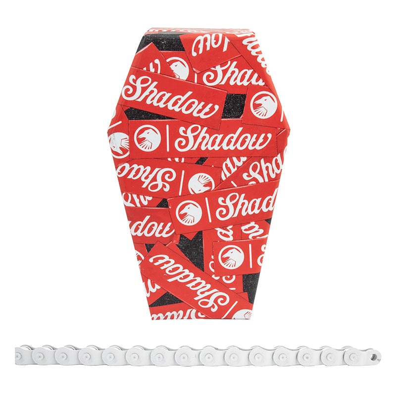 The Shadow Conspiracy Interlock V2 Chain – Single Speed 1/2″ x 1/8″ 98 Links Half Link Chain White