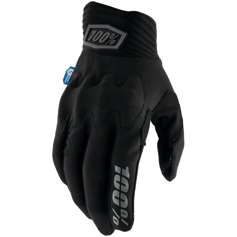 100% Cognito Smart Shock Gloves – Black Full Finger X-Large
