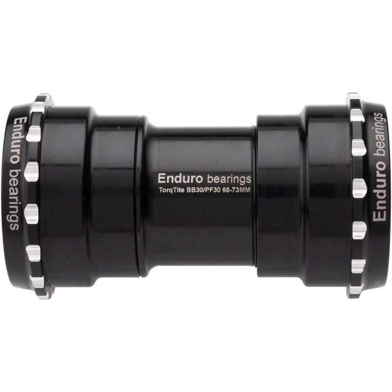 Enduro TorqueTite Bottom Bracket – PF30 For DUB Spindles Stainless Steel Bearings BLK