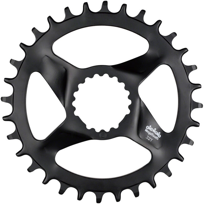 Full Speed Ahead Comet MegaTooth Direct Mount Chainring – 32t, FSA Direct Mount, For 12-Speed Shimano Hyperglide+, Black