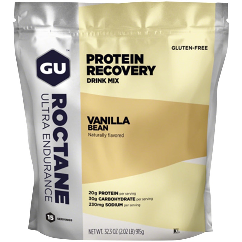 GU Roctane Recovery Drink Mix: Vanilla Bean, 15 Serving Packet