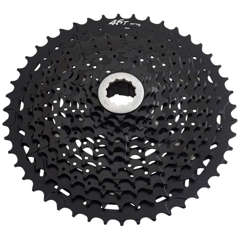 microSHIFT G11 Cassette – 11 Speed, 11-46T, Alloy Spider, Black, ED Coated