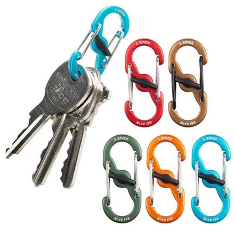 Nite Ize S-Biner Microlock Carabnr,Ally,5 Pack,Assorted S-Biner Microlock  Giftmisc