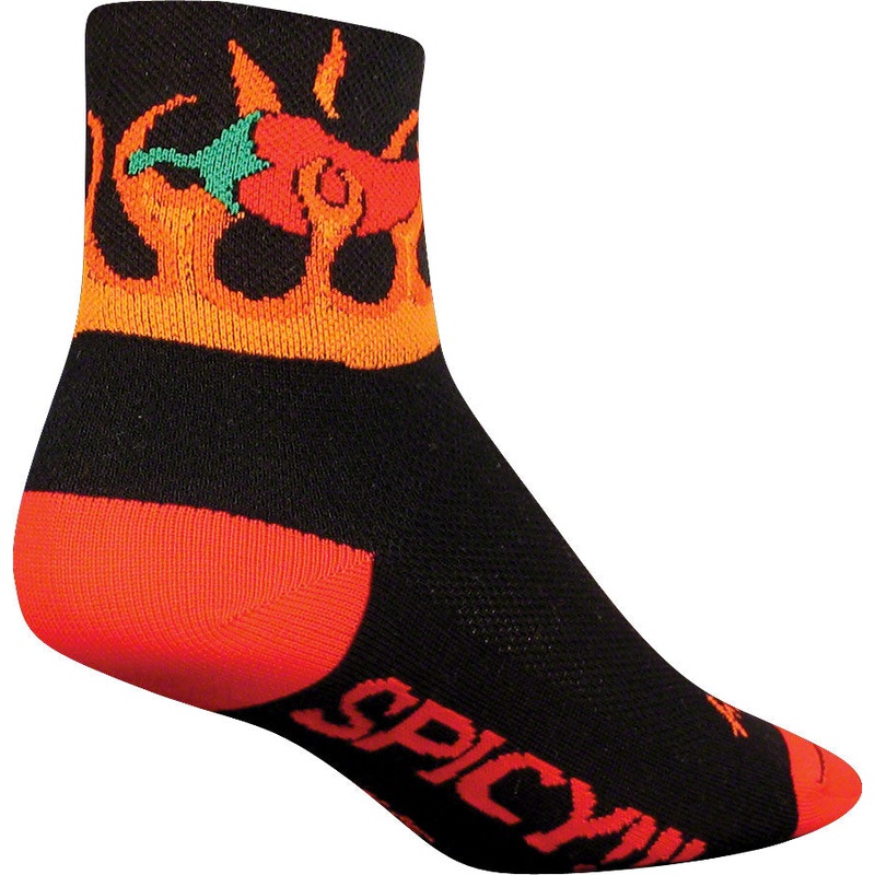 SockGuy Classic Spicy Socks – 3 inch, Black, Large/X-Large