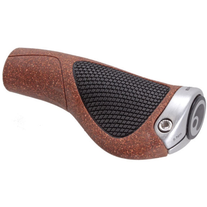 Ergon GP1 BioKork Grips – Lock-On Small Black/Tan