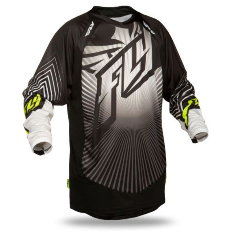 Fly Lite Hydrogen BMX Race Jersey-Black/Grey