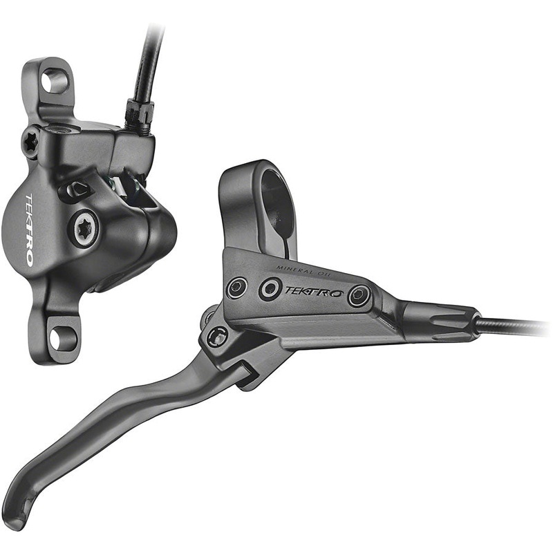 Tektro HD-T280 Disc Brake and Lever – Rear, Hydraulic, Post Mount, Black