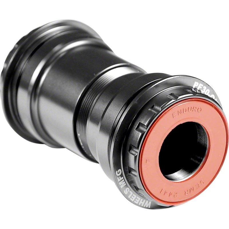 Wheels Manufacturing PressFit 30 to SRAM Bottom Bracket Angular Bearings Black