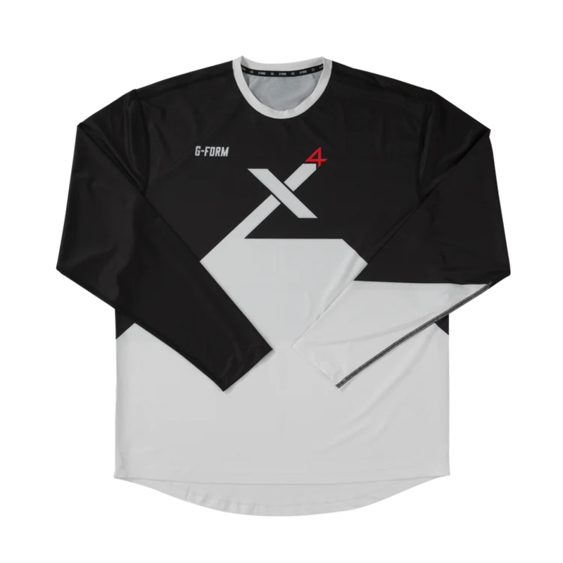 G-Form Pro-X4 Long Sleeve MTB Jersey – Youth – Black-White