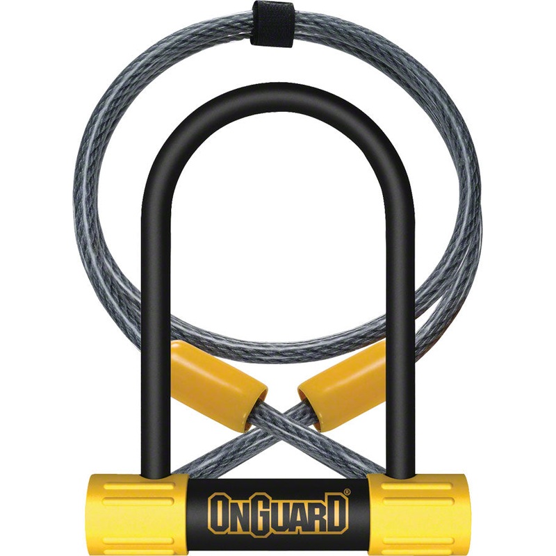 OnGuard BullDog Series U-Lock – 3.5 x 5.5″ Keyed BLK/YLW Includes 4 cable bracket