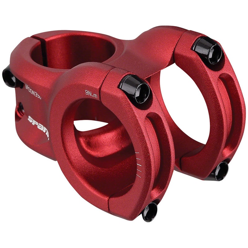 Spank Spoon 318 Stem – 33mm 31.8 Clamp +/-0 Red