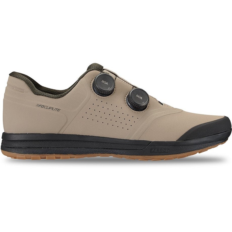 Specialized 2fo cliplite shoe taupe/dark moss green 37