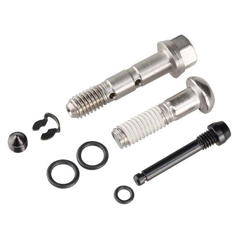 SRAM Guide Stainless Steel Caliper Hardware Kit – Includes Body Bolt Banjo Bolt Bleed Screw Pad Pin